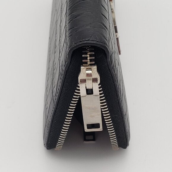 YSL Yves Saint Laurent Zippy Black Wallet lux340-102325 - Picture 9 of 13